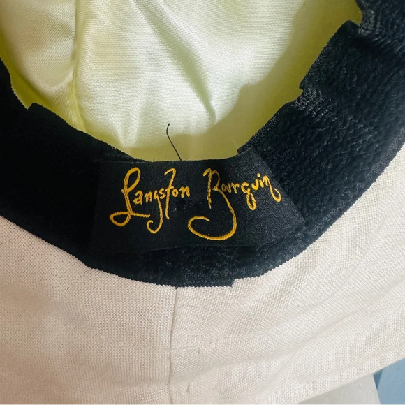 Langston Bourquin Vintage Floral 50s Medium Brim Hat - Picture 8 of 8